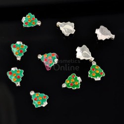 Decoratiuni 3D Metalice 054 Braduti Verzi cu Stras 